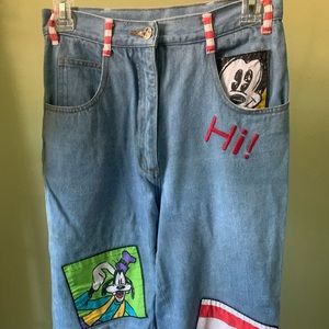 Vintage mickey mouse jeans